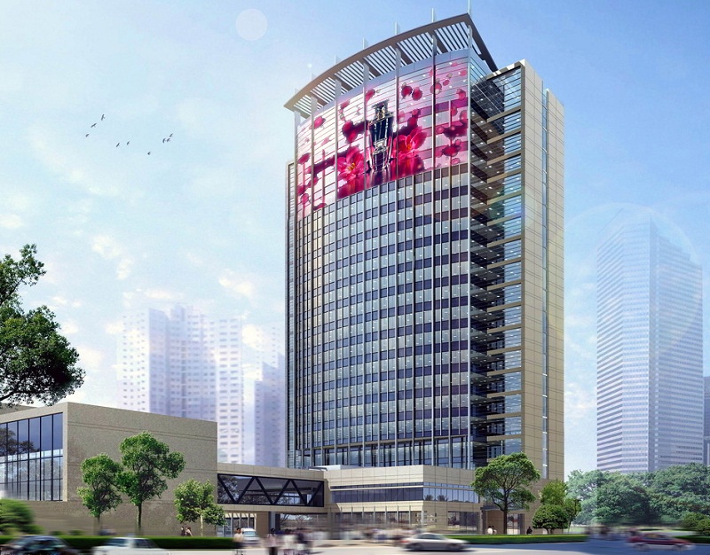 戶外幕墻無(wú)框透明led顯示屏安裝解決方案！