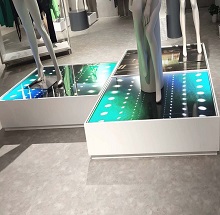 凱麗百貨3樓，四樓PH2.5地磚屏，模特屏，豎條屏共計(jì)46塊完美呈現(xiàn)！